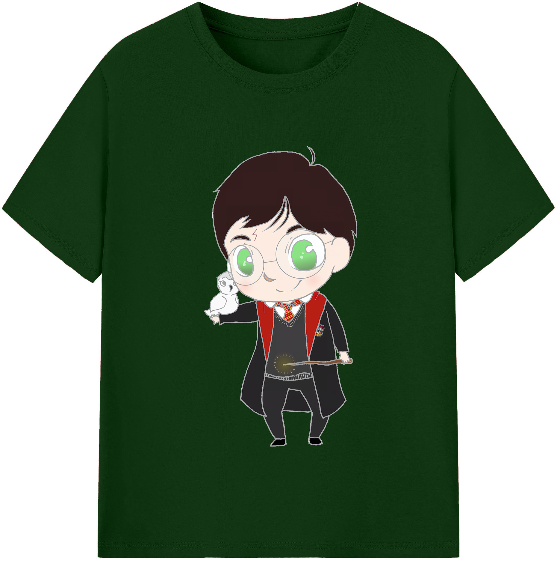 （画像用） Harry Potter ハリー・ポッターシリーズ 綿100％半袖Tシャツ（フロントプリント）